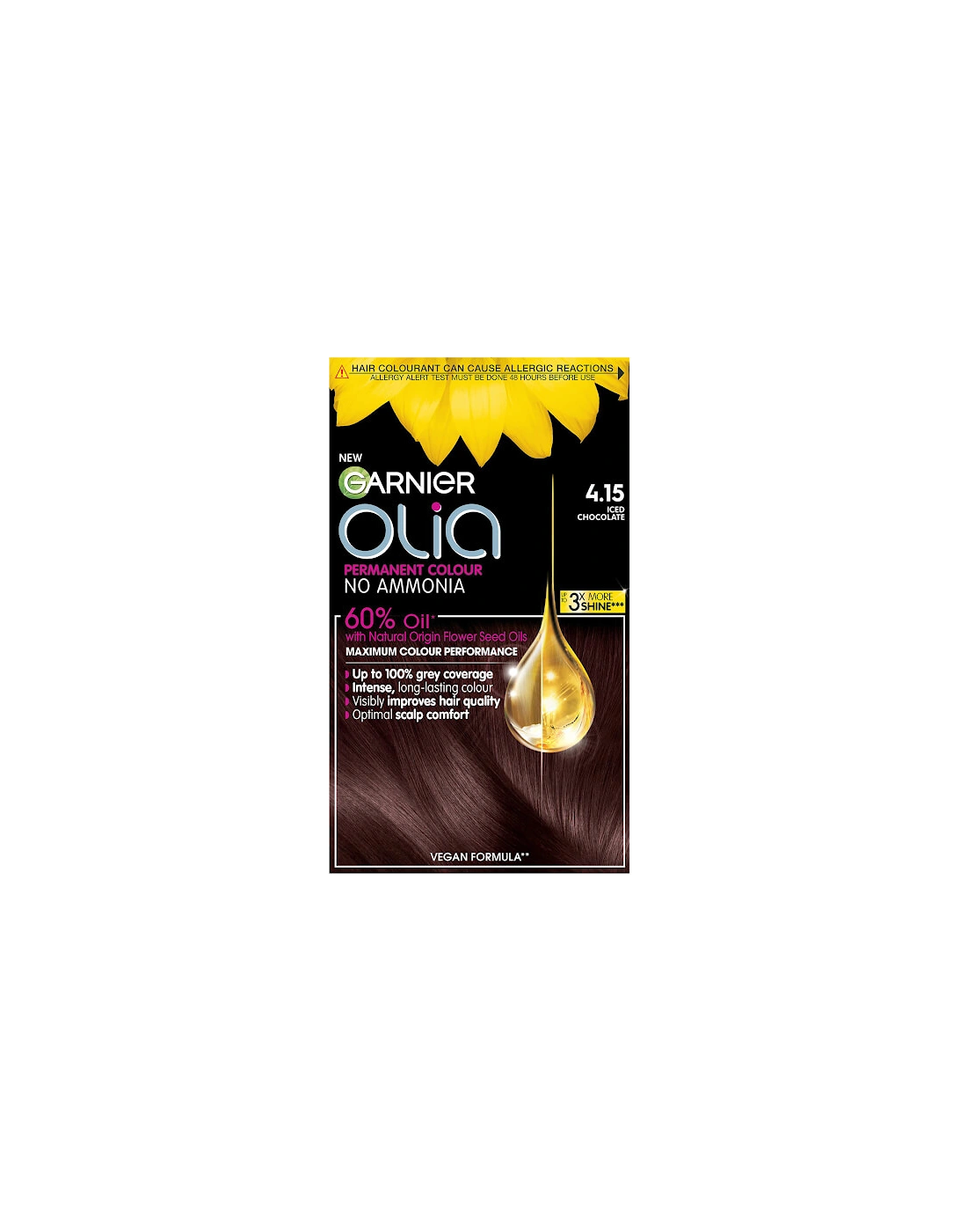 Olia Permanent Hair Dye - 4.15 Iced Chocolate Brown, 2 of 1