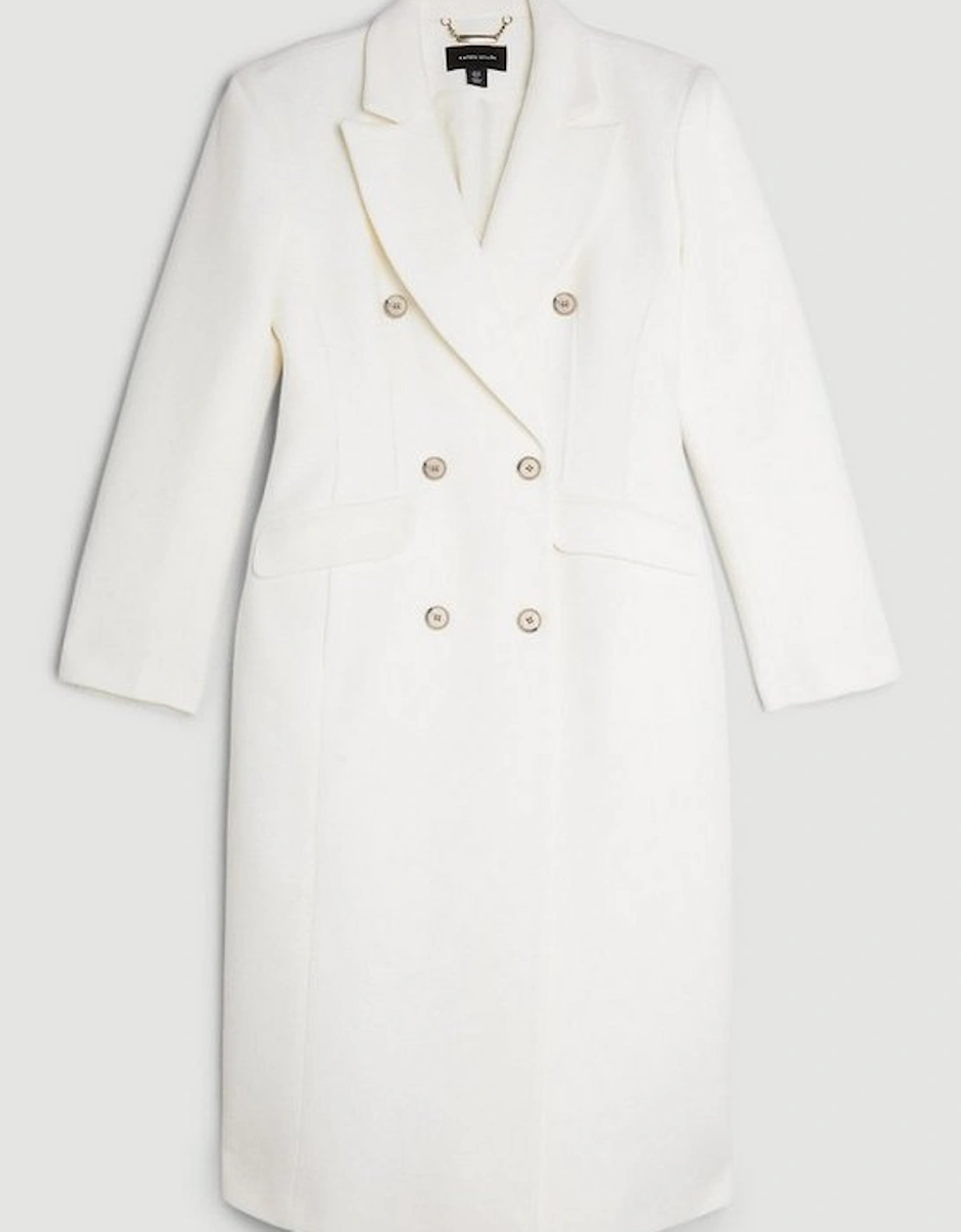 Italian Manteco Wool Hourglass Midi Coat