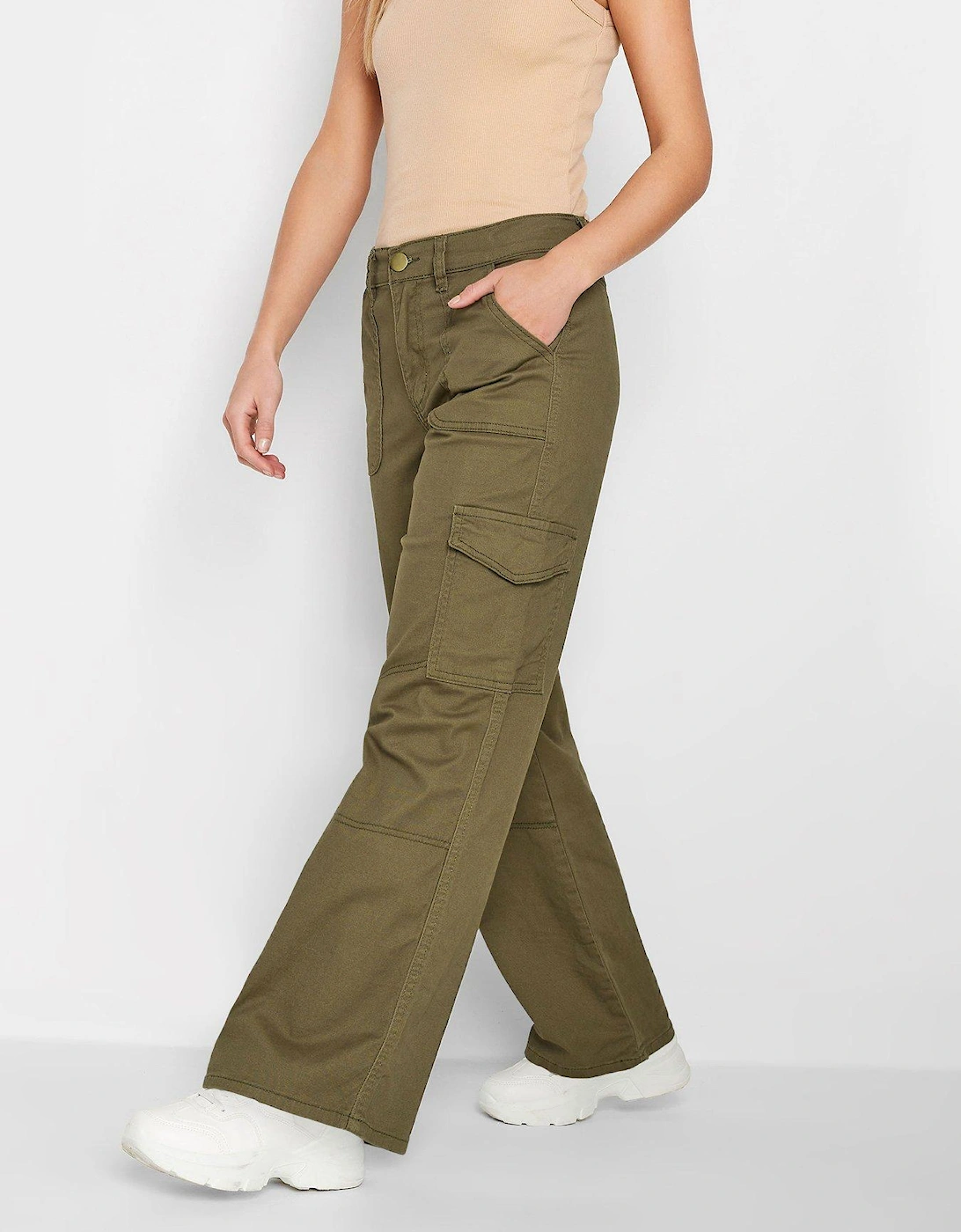 Petite Twill Loose Utility - Green, 2 of 1