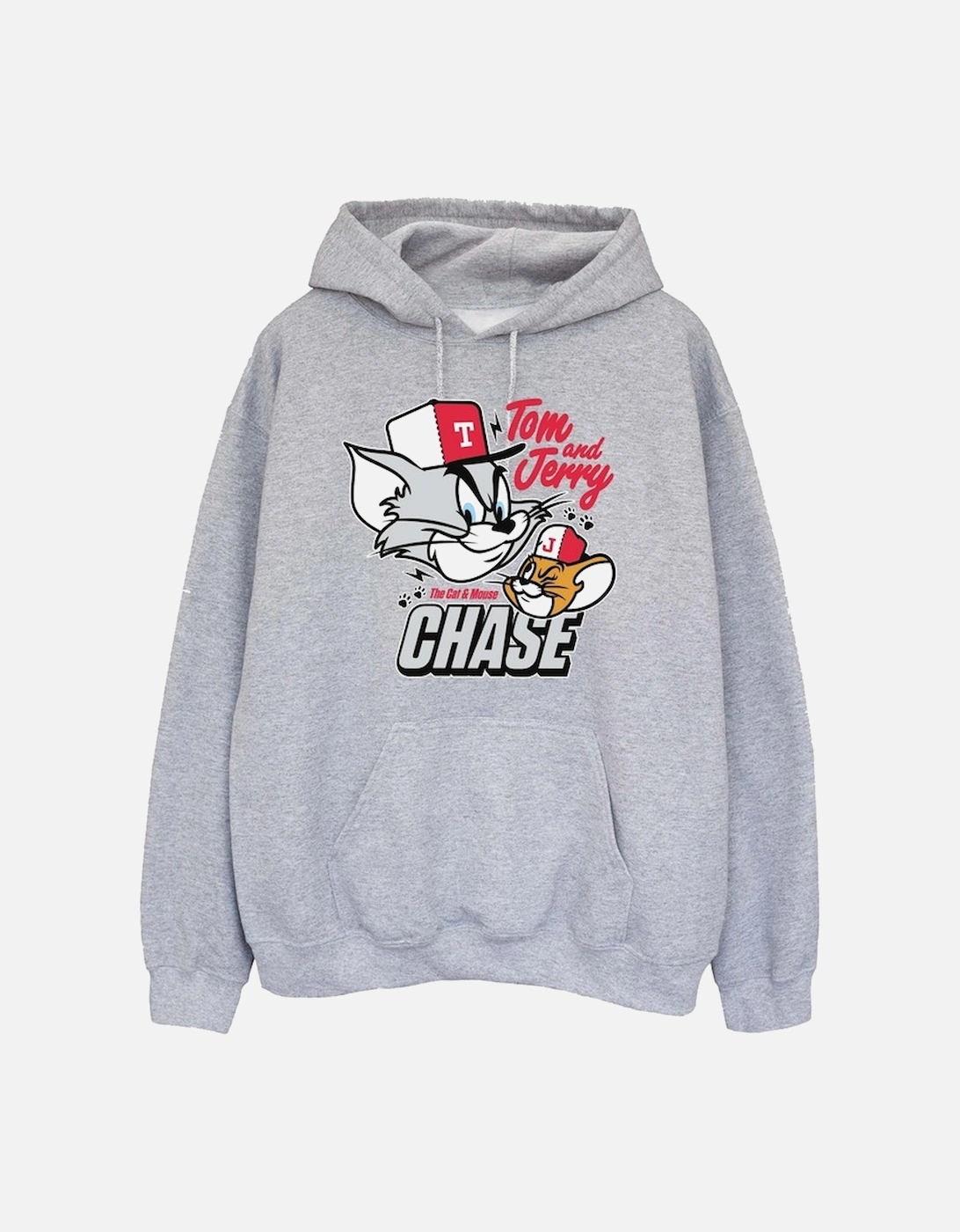 Tom and Jerry Womens/Ladies Cat & Mouse Chase Heather Hoodie, 5 of 4