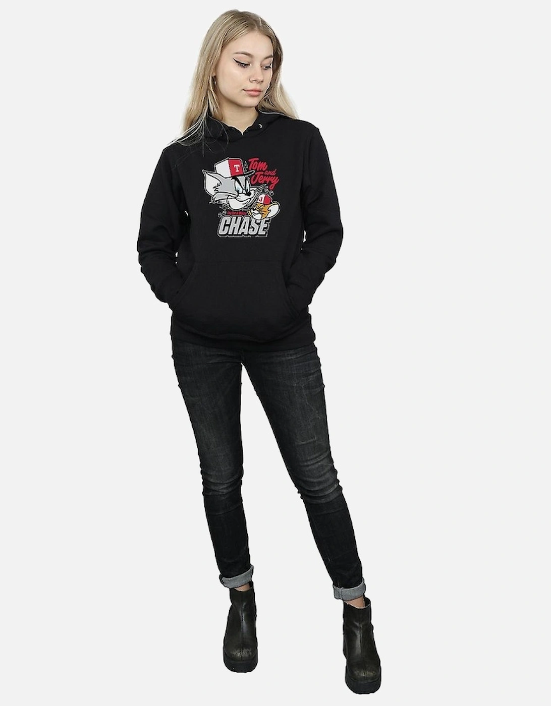Tom and Jerry Womens/Ladies Cat & Mouse Chase Hoodie