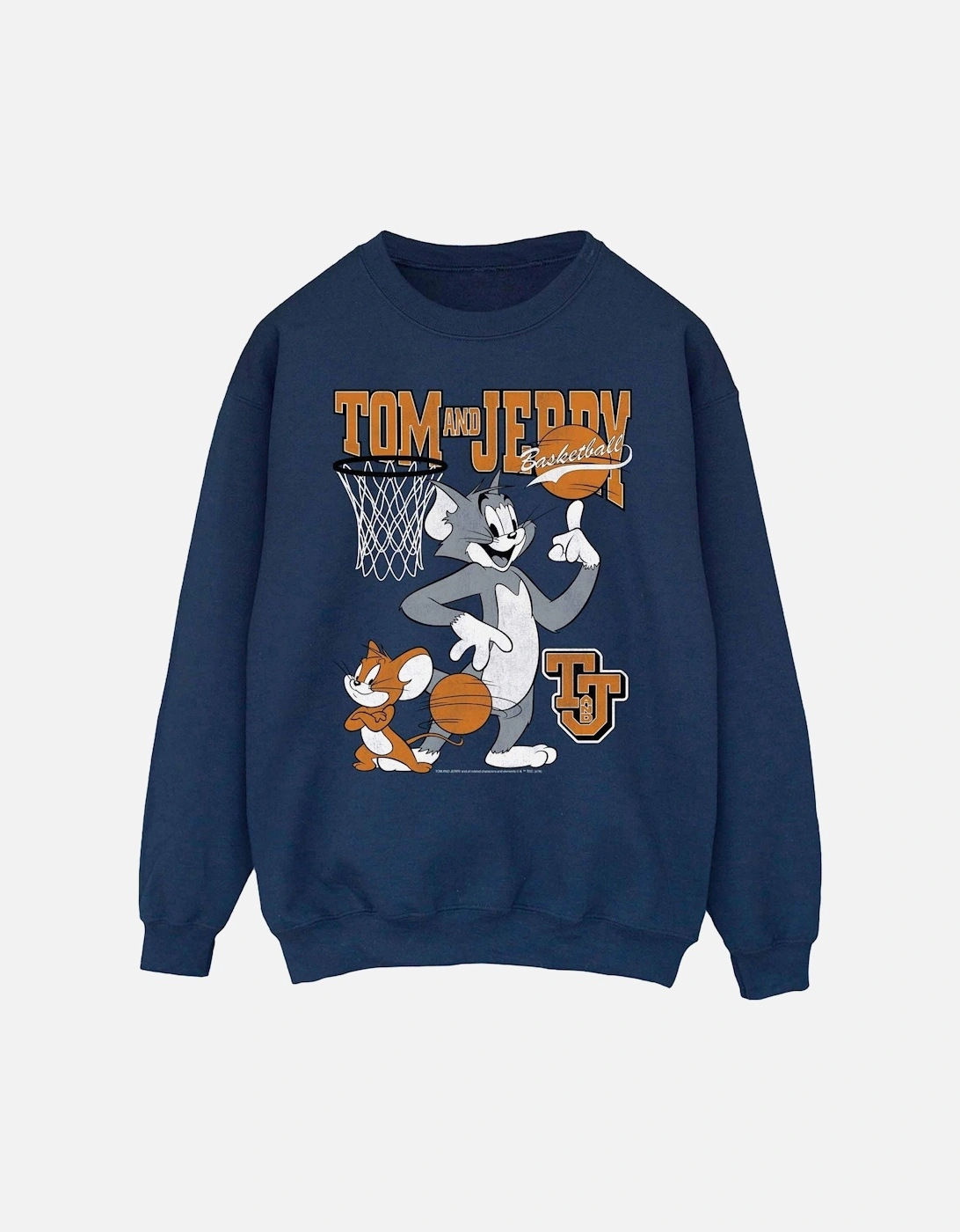 Tom and Jerry Womens/Ladies Spinning Basketball Sweatshirt, 6 of 5