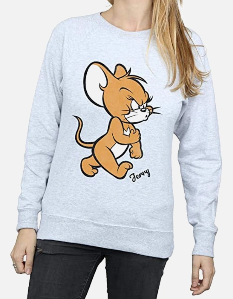 Tom and Jerry Womens/Ladies Angry Mouse Sweatshirt
