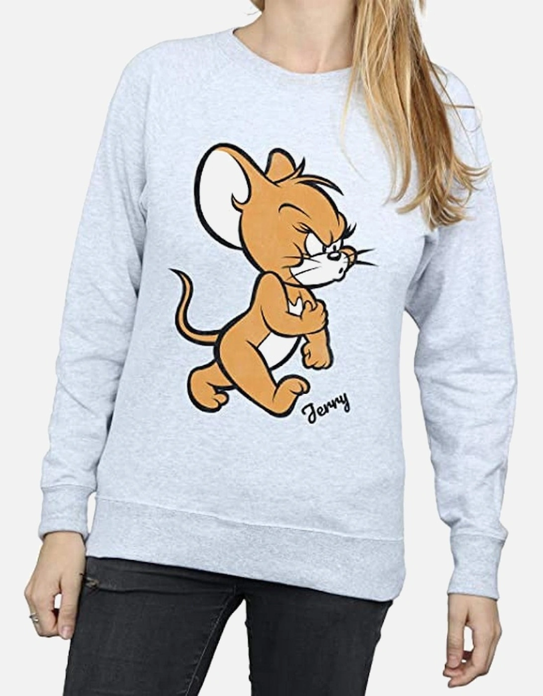 Tom and Jerry Womens/Ladies Angry Mouse Sweatshirt