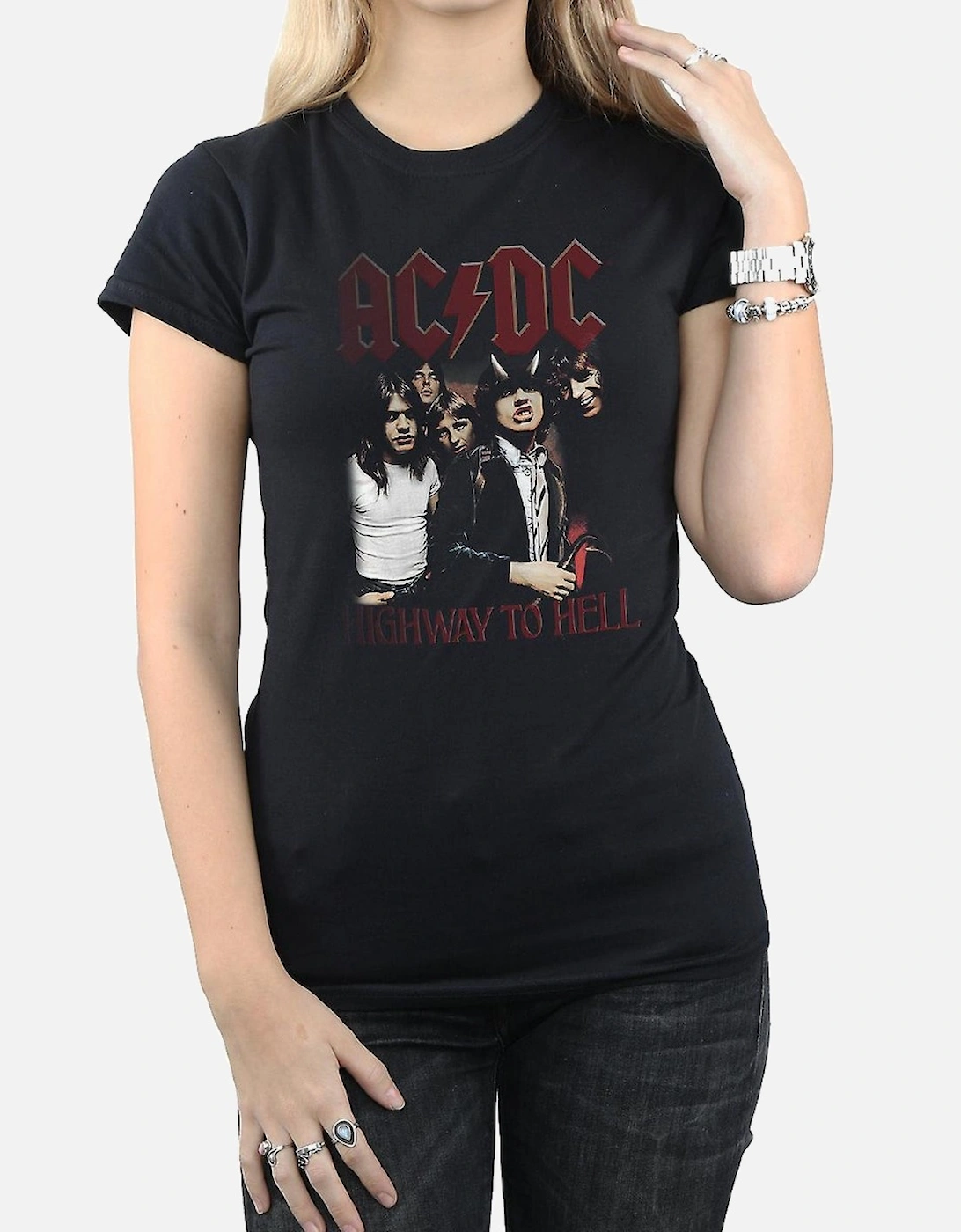 Womens/Ladies Highway To Hell Cotton T-Shirt, 6 of 5