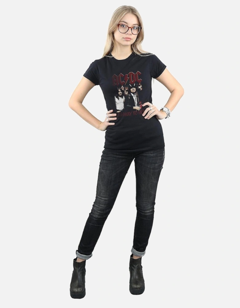 Womens/Ladies Highway To Hell Cotton T-Shirt