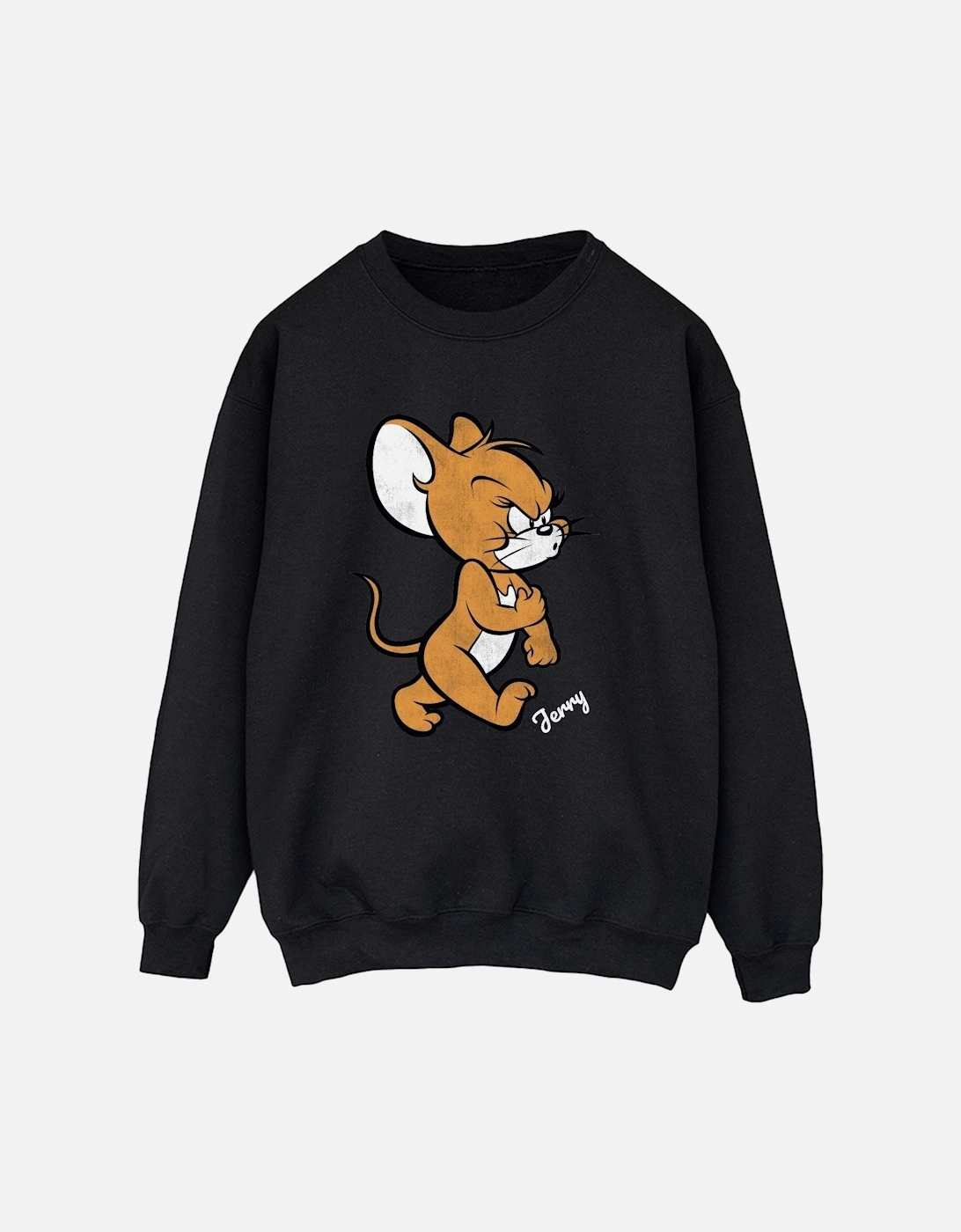 Tom and Jerry Womens/Ladies Angry Mouse Cotton Sweatshirt, 6 of 5