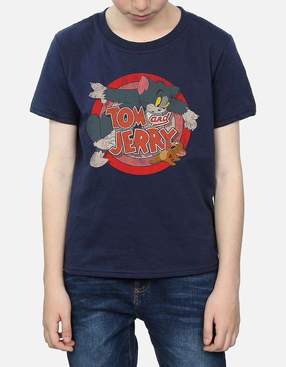 Tom and Jerry Boys Classic Catch Cotton T-Shirt, 6 of 5