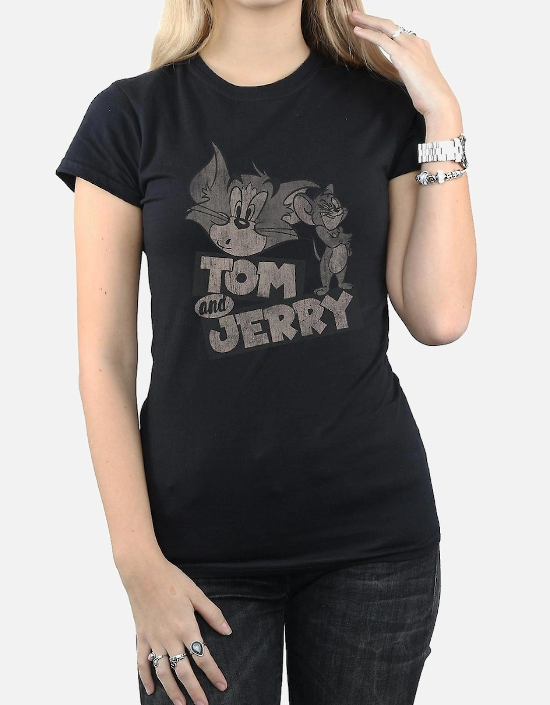 Tom and Jerry Womens/Ladies Wink Cotton T-Shirt, 6 of 5