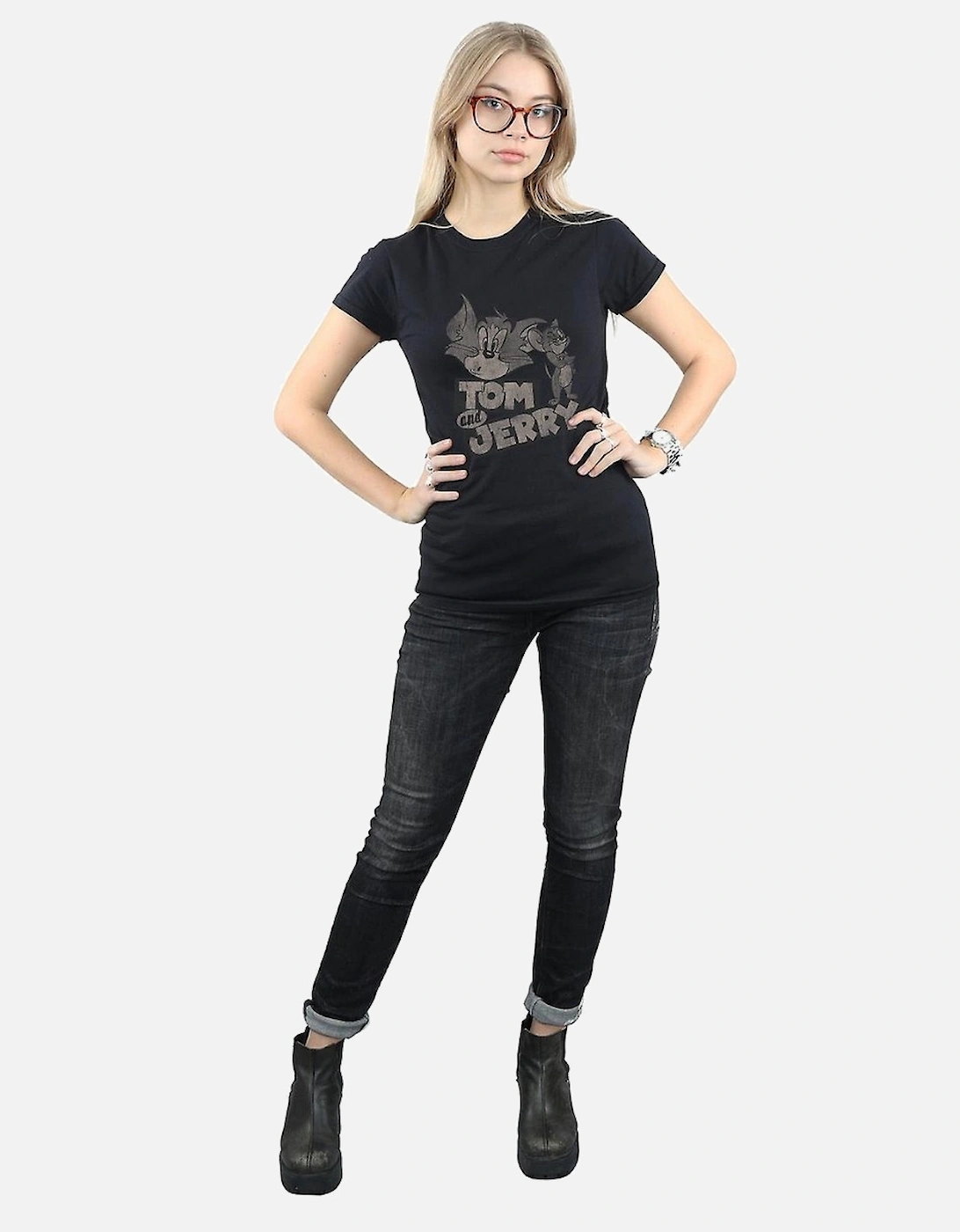 Tom and Jerry Womens/Ladies Wink Cotton T-Shirt