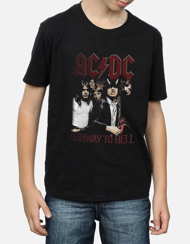 Boys Highway To Hell Cotton T-Shirt