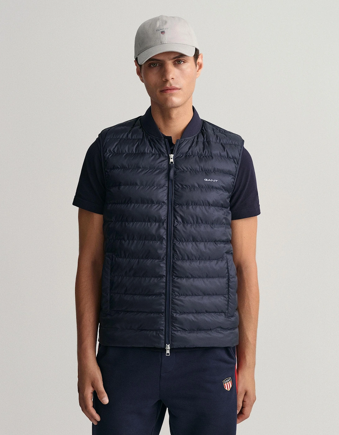 Mens Light Padded Bomber Vest, 5 of 4