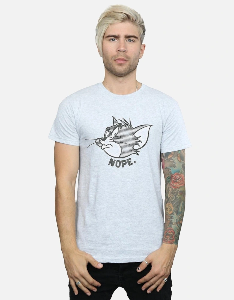 Tom and Jerry Mens Nope Face T-Shirt