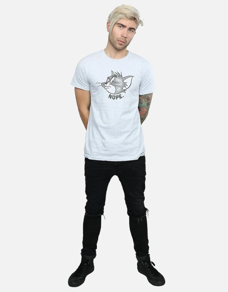 Tom and Jerry Mens Nope Face T-Shirt