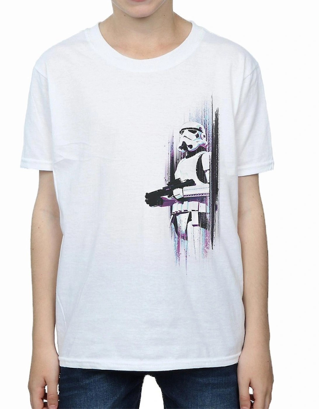 Star Wars: Rogue One Boys Stormtrooper Brushed Cotton T-Shirt, 6 of 5