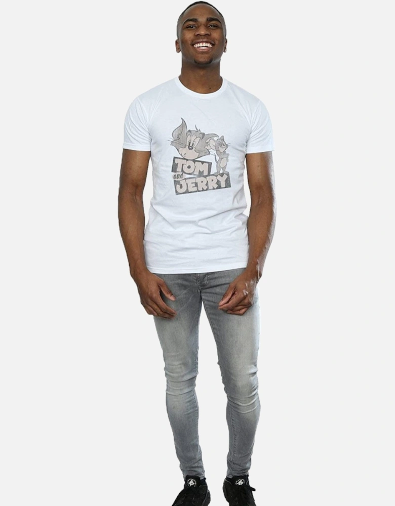 Tom and Jerry Mens Wink Cotton T-Shirt