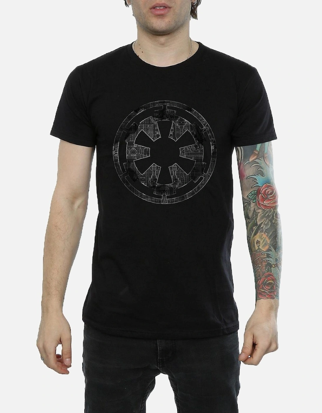 Star Wars: Rogue One Mens Galactic Empire Plans Cotton T-Shirt, 6 of 5