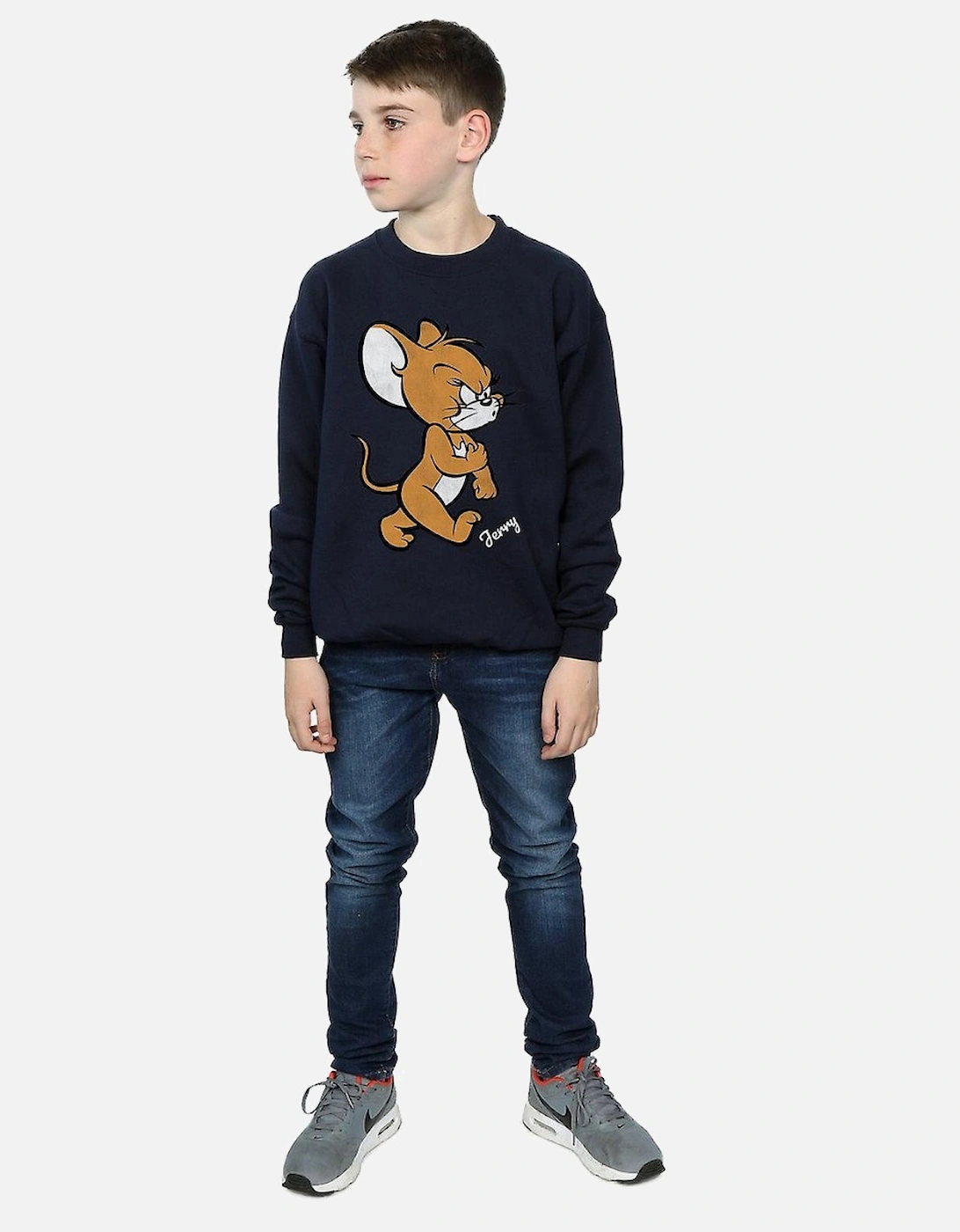 Tom and Jerry Boys Angry Mouse Cotton Sweatshirt
