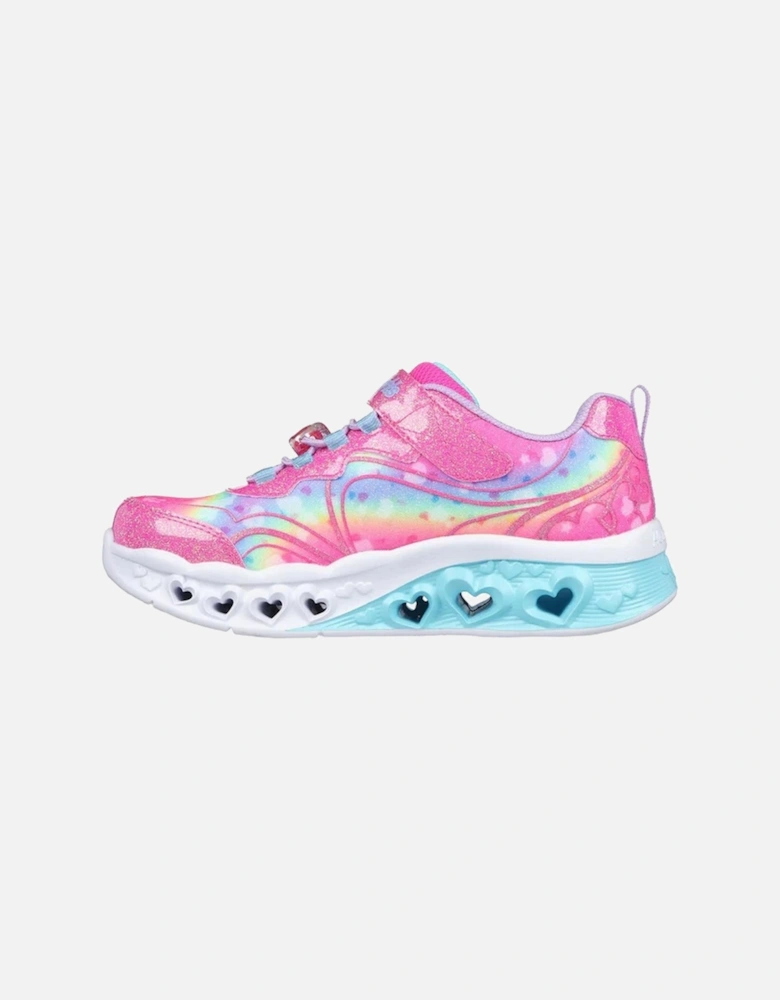 Girls Flutter Heart Lights Groovy Swirl Shoes