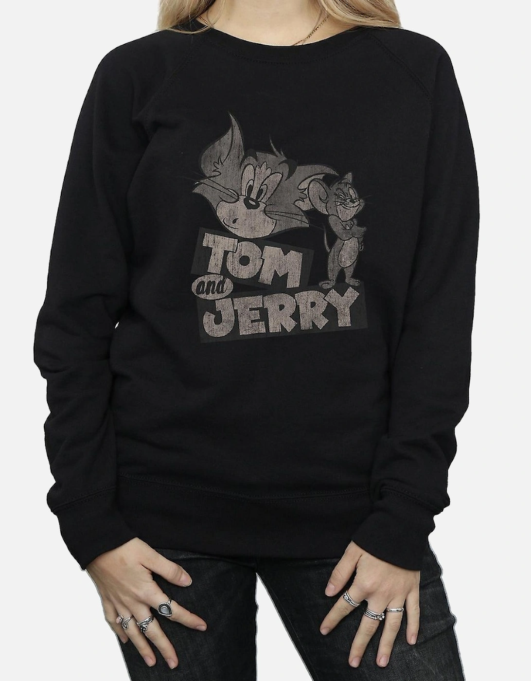 Tom and Jerry Womens/Ladies Wink Cotton Sweatshirt, 6 of 5