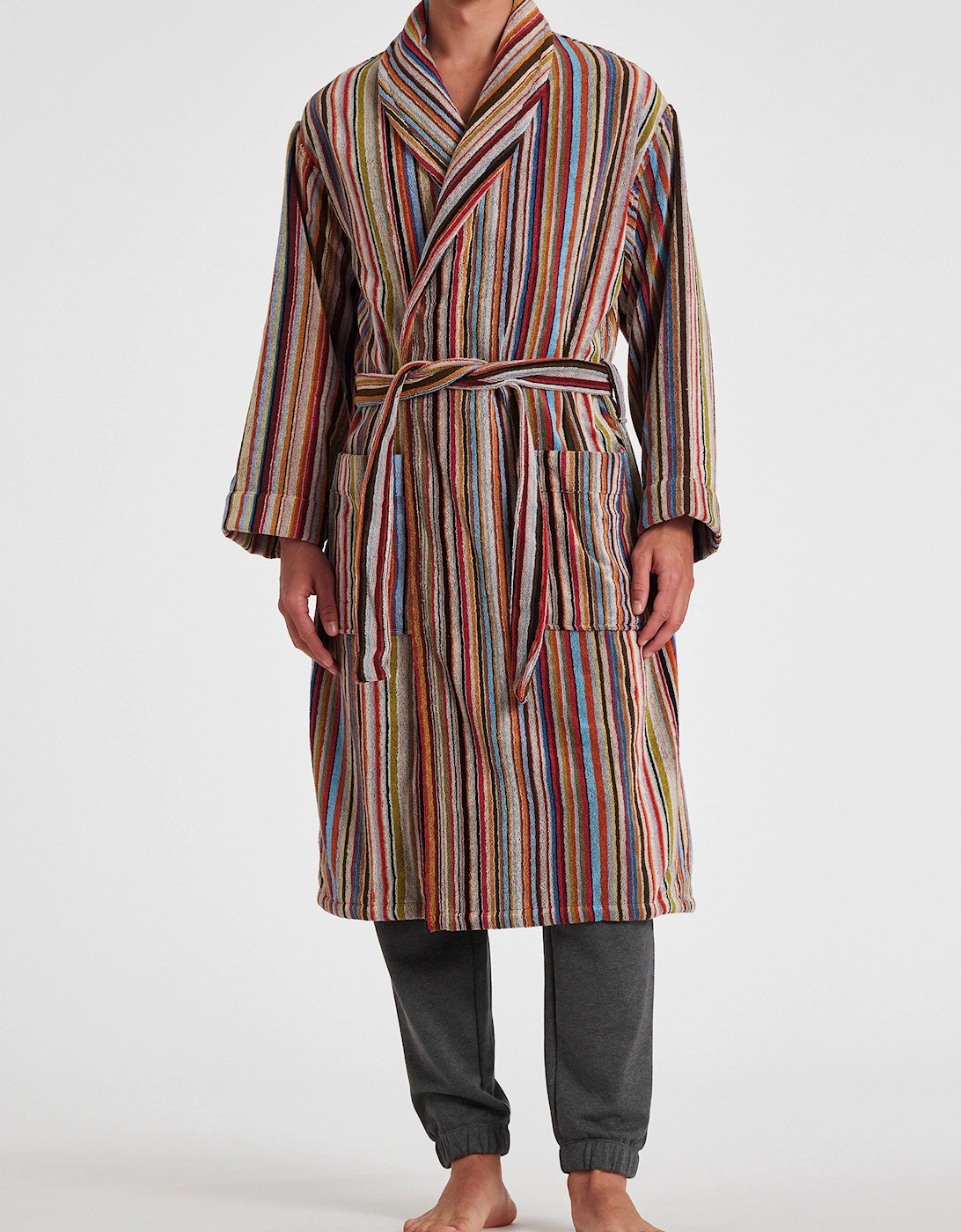 PS Multistripe Dressing Gown 92 Multi