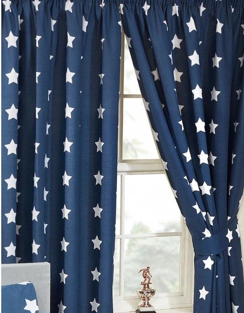 Lined Stars Curtains (Pack of 2)
