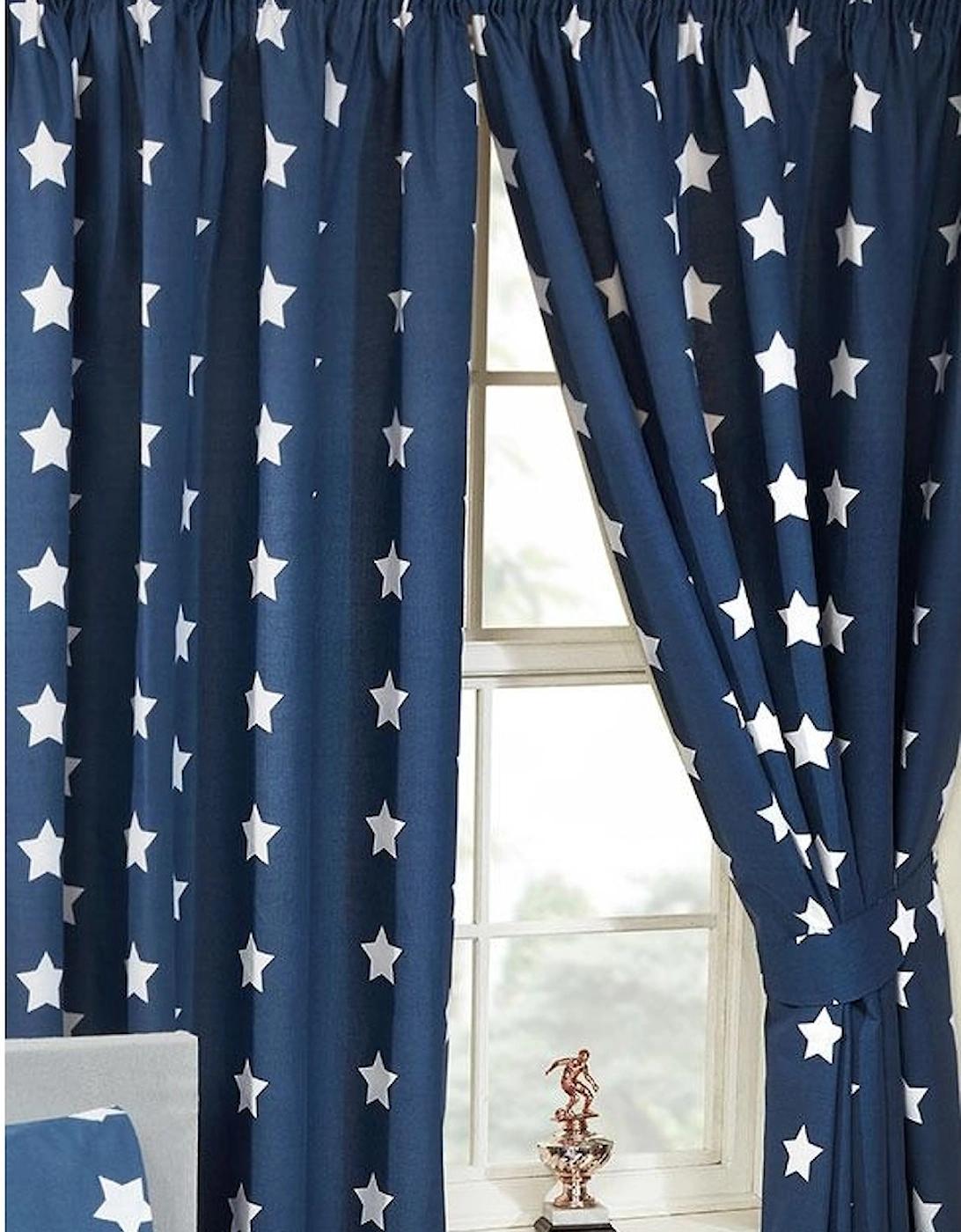 Lined Stars Curtains (Pack of 2), 2 of 1