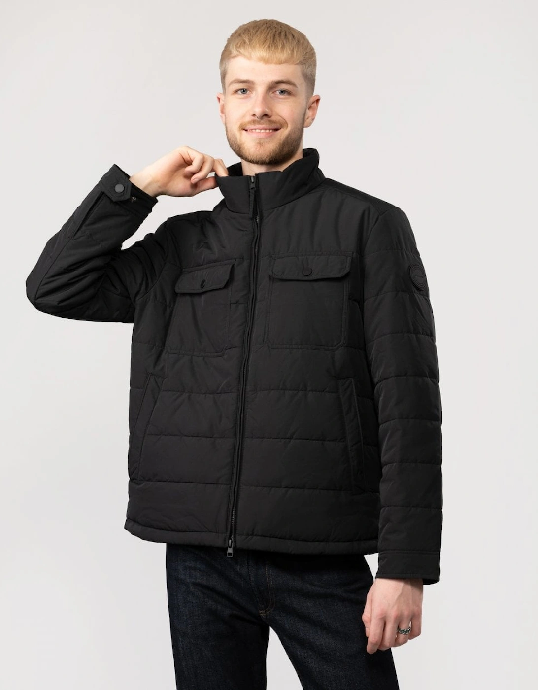 Mens Channel Quilted Jacket, 6 of 5