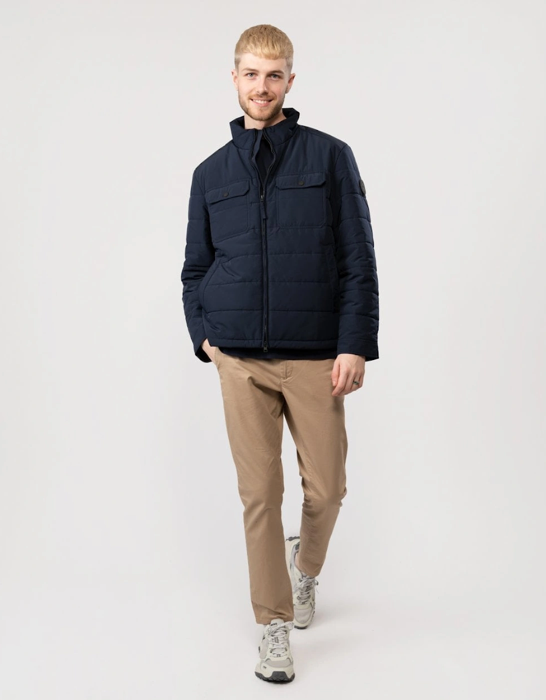 Mens Channel Quilted Jacket
