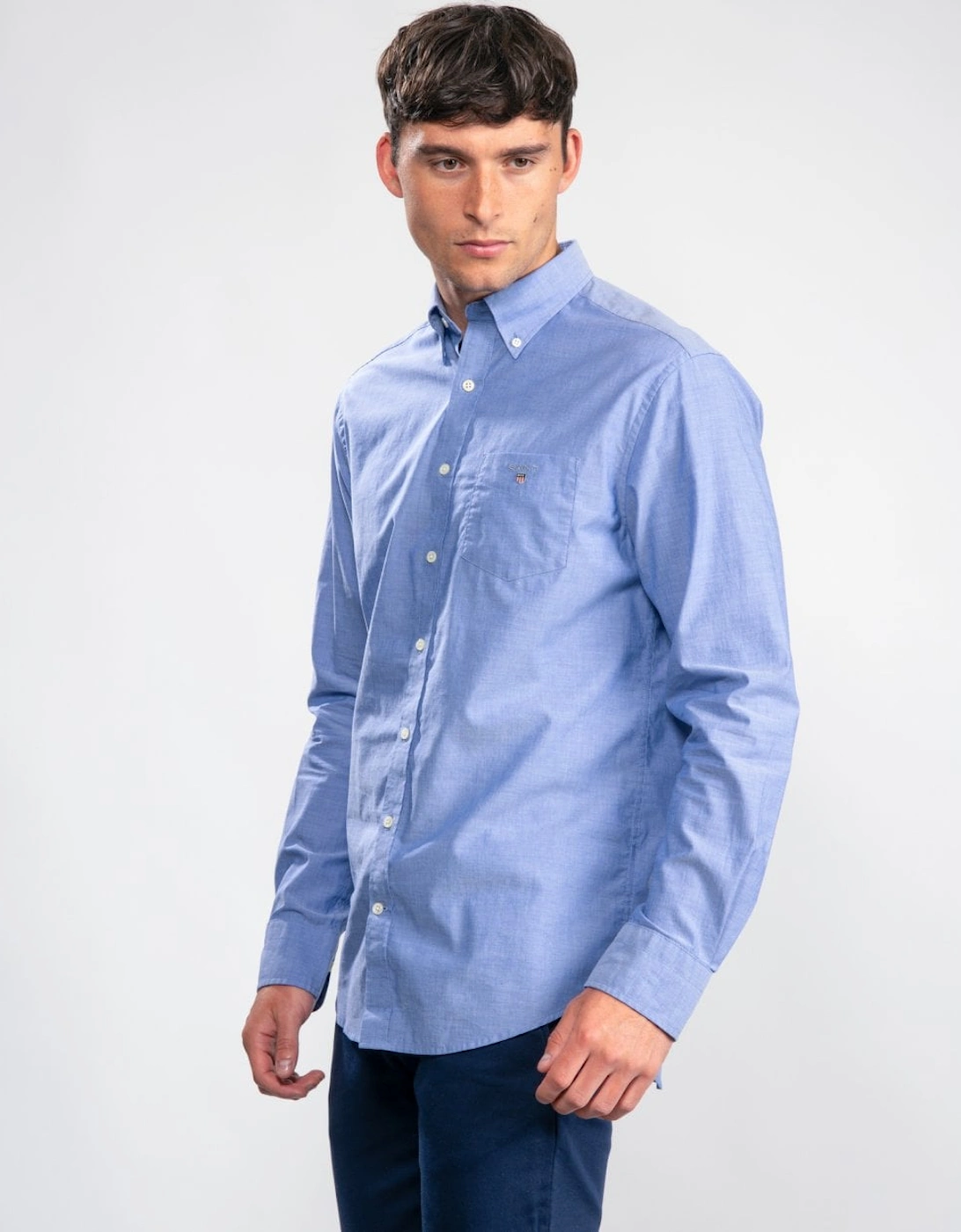 The Broadcloth Regular Button Down Mens Shirt, 7 of 6