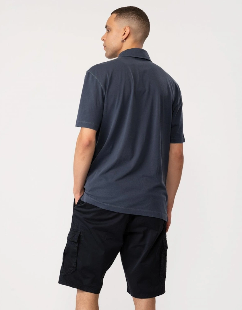 Mens Solid Sunfaded Jersey Short Sleeve Rugger