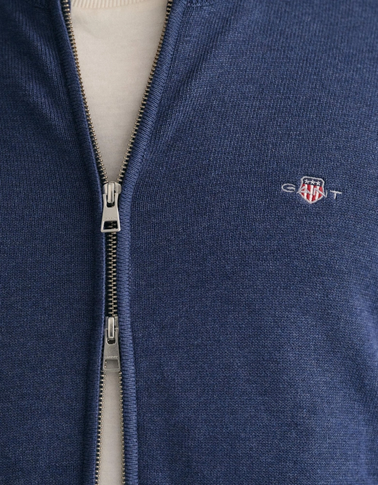 Mens Casual Cotton Zip Cardigan