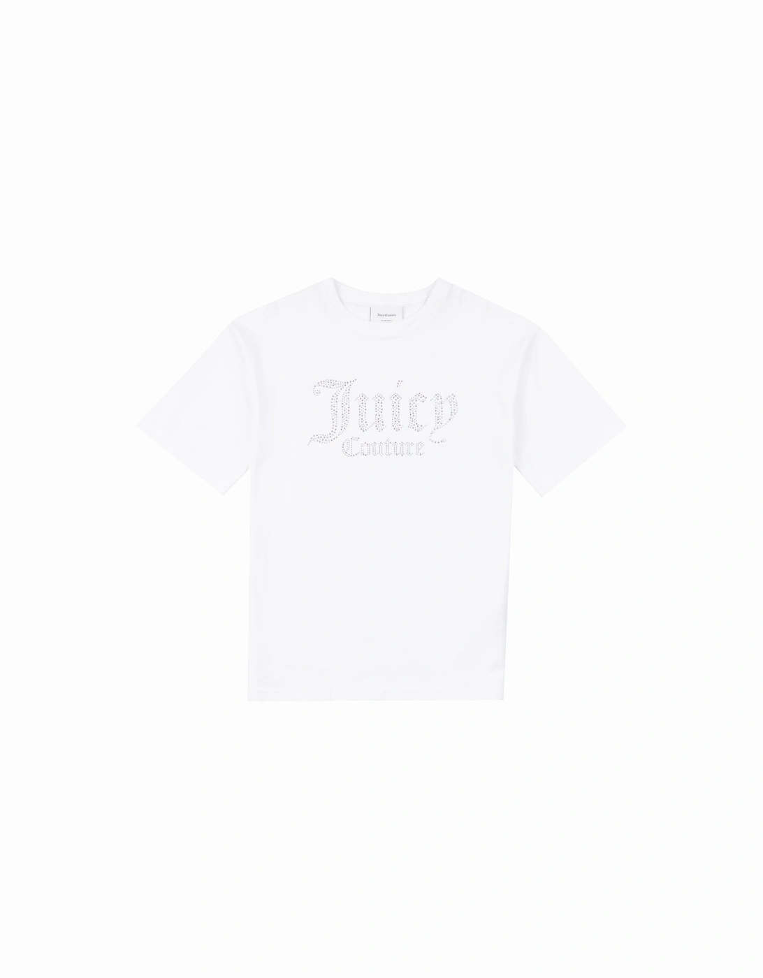 Girls White Logo T-Shirt, 3 of 2