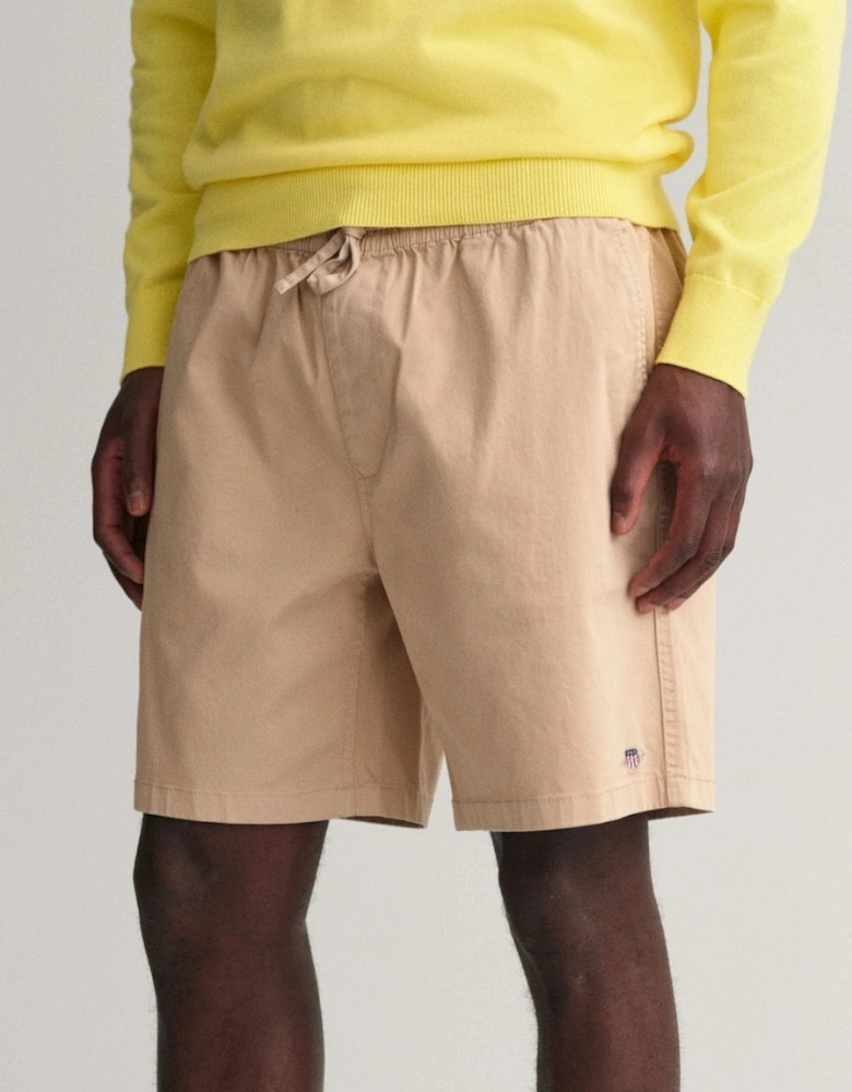 Mens Drawstring Logo Shorts