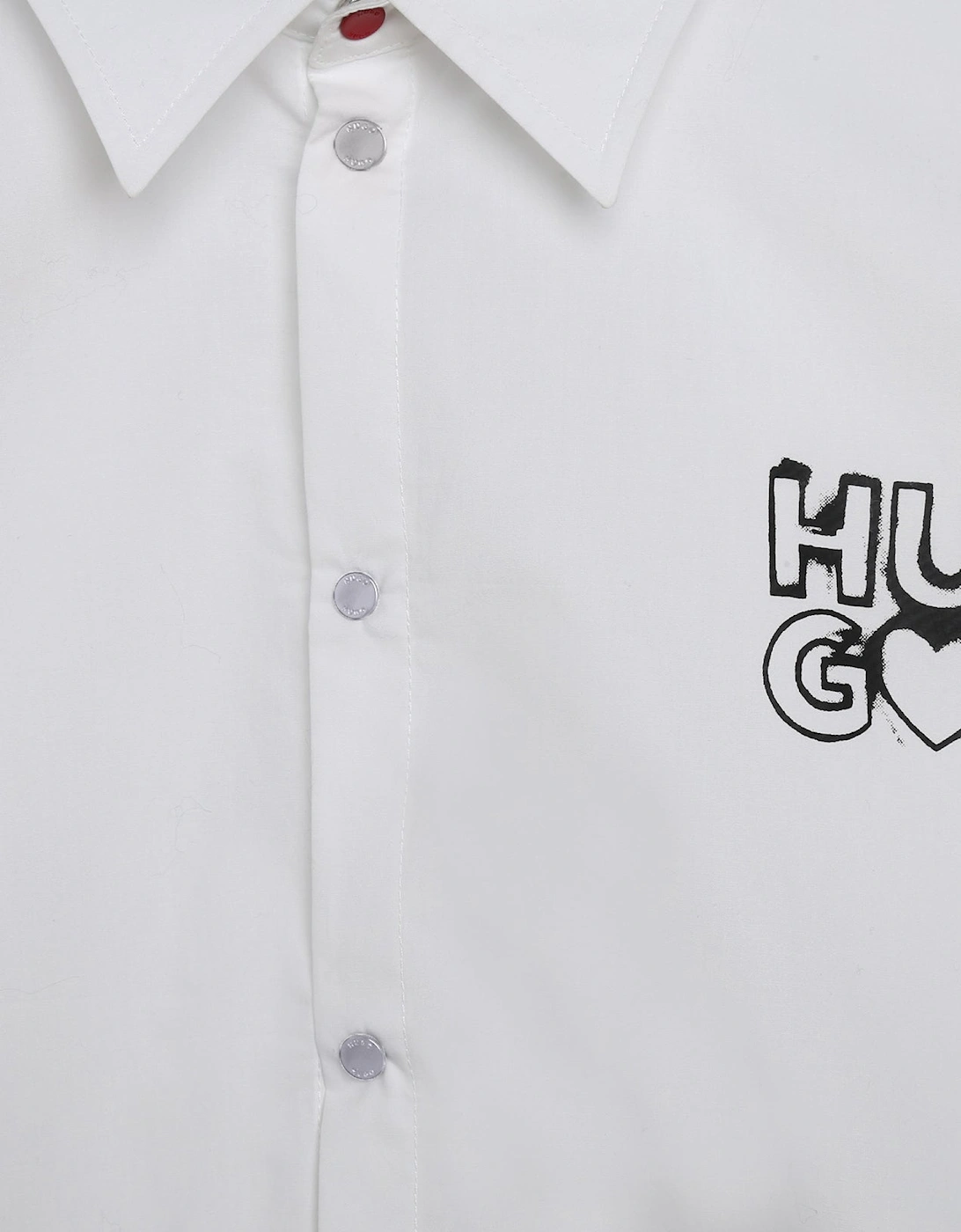 White Logo Oversized Shirt