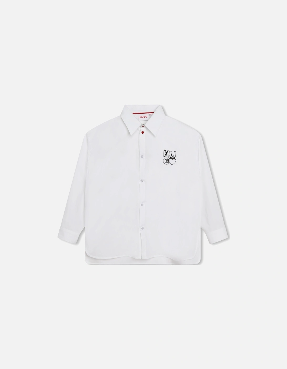 White Logo Oversized Shirt, 5 of 4