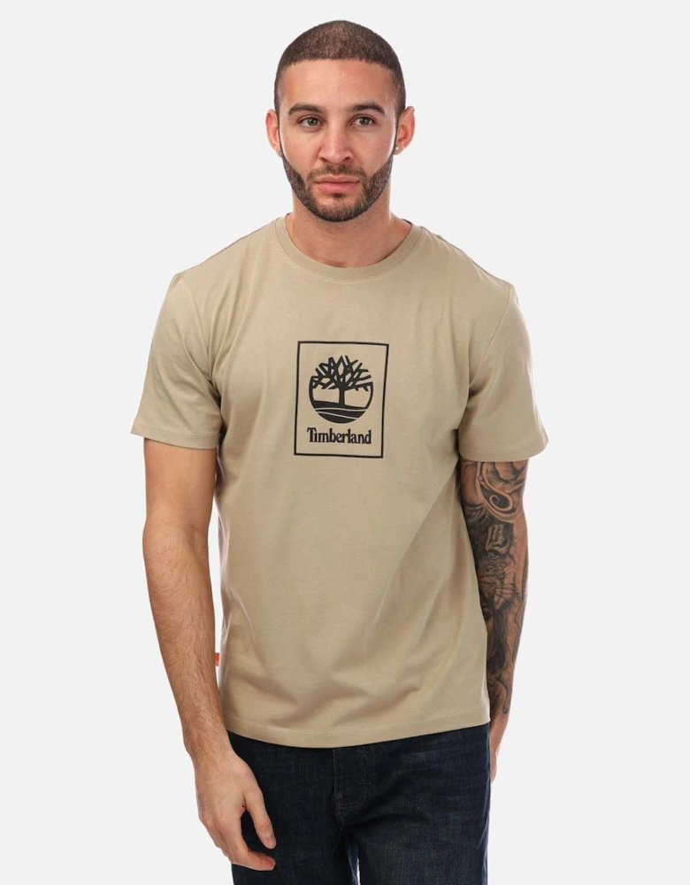 Mens Stack Logo Print T-Shirt