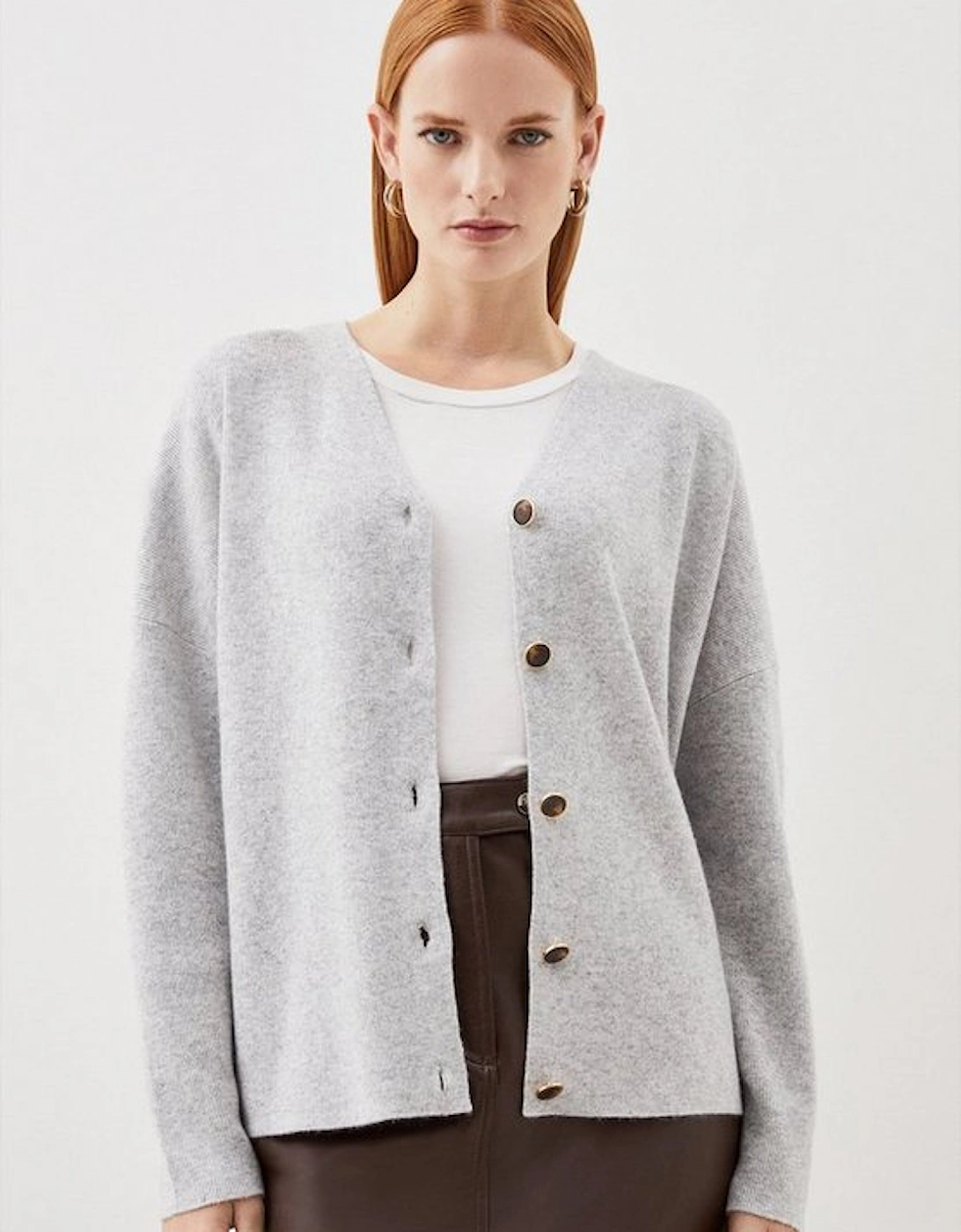 Cashmere Wool Knit Cardigan