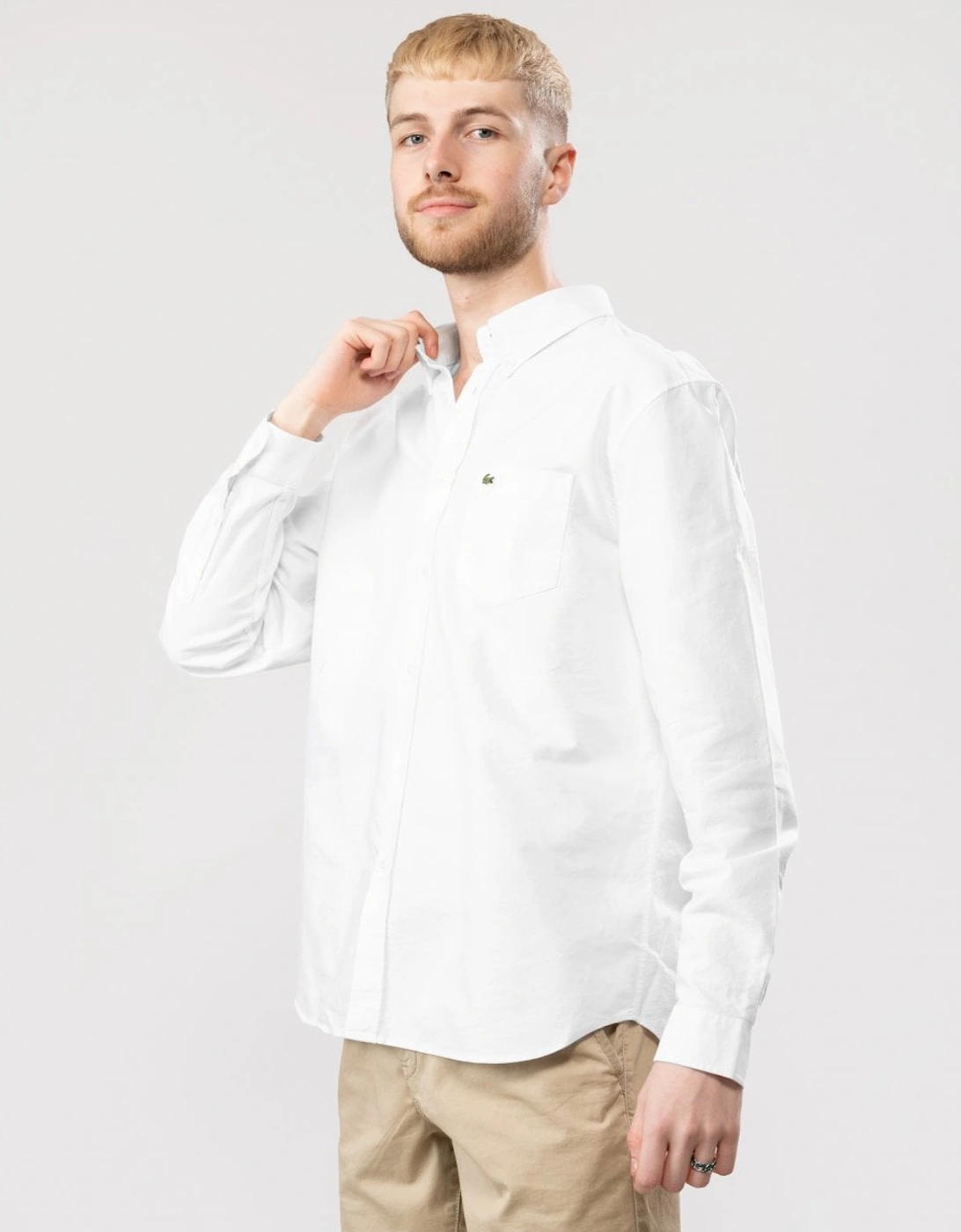 Mens Casual Long Sleeve Woven Shirt, 5 of 4