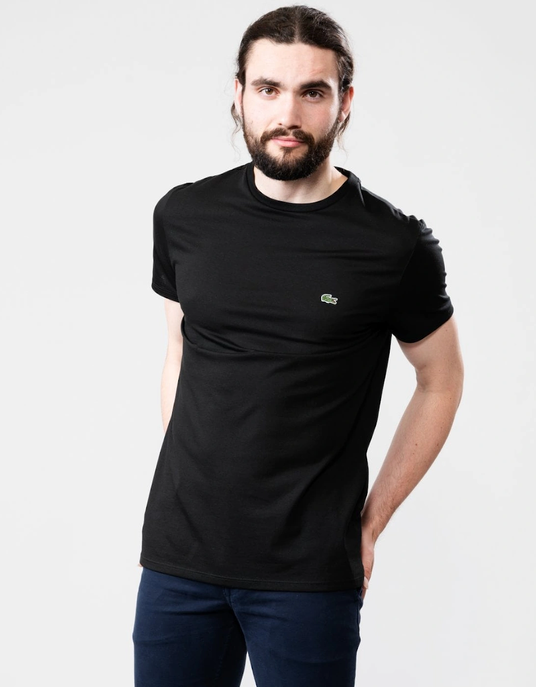 Mens Crew Neck Pima Cotton Jersey T-Shirt