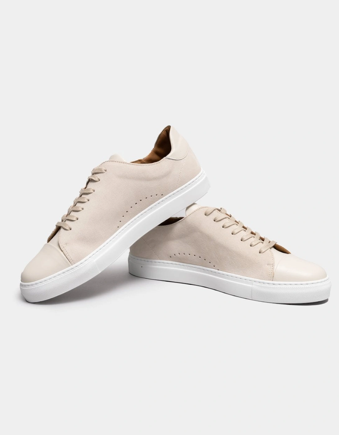 Ossos Mens Calf Leather/Suede Cupsole Trainers