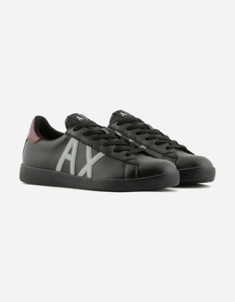 Mens AX Logo Perforated Leather Trainers