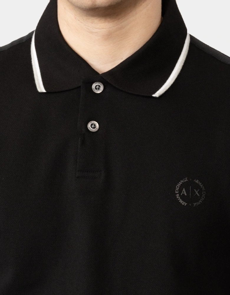 Mens Small Logo Pique Polo Shirt