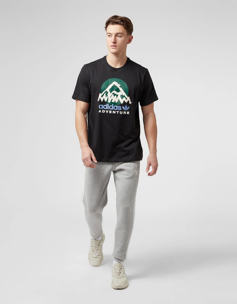 Mens Adventure Mountain Front T-Shirt