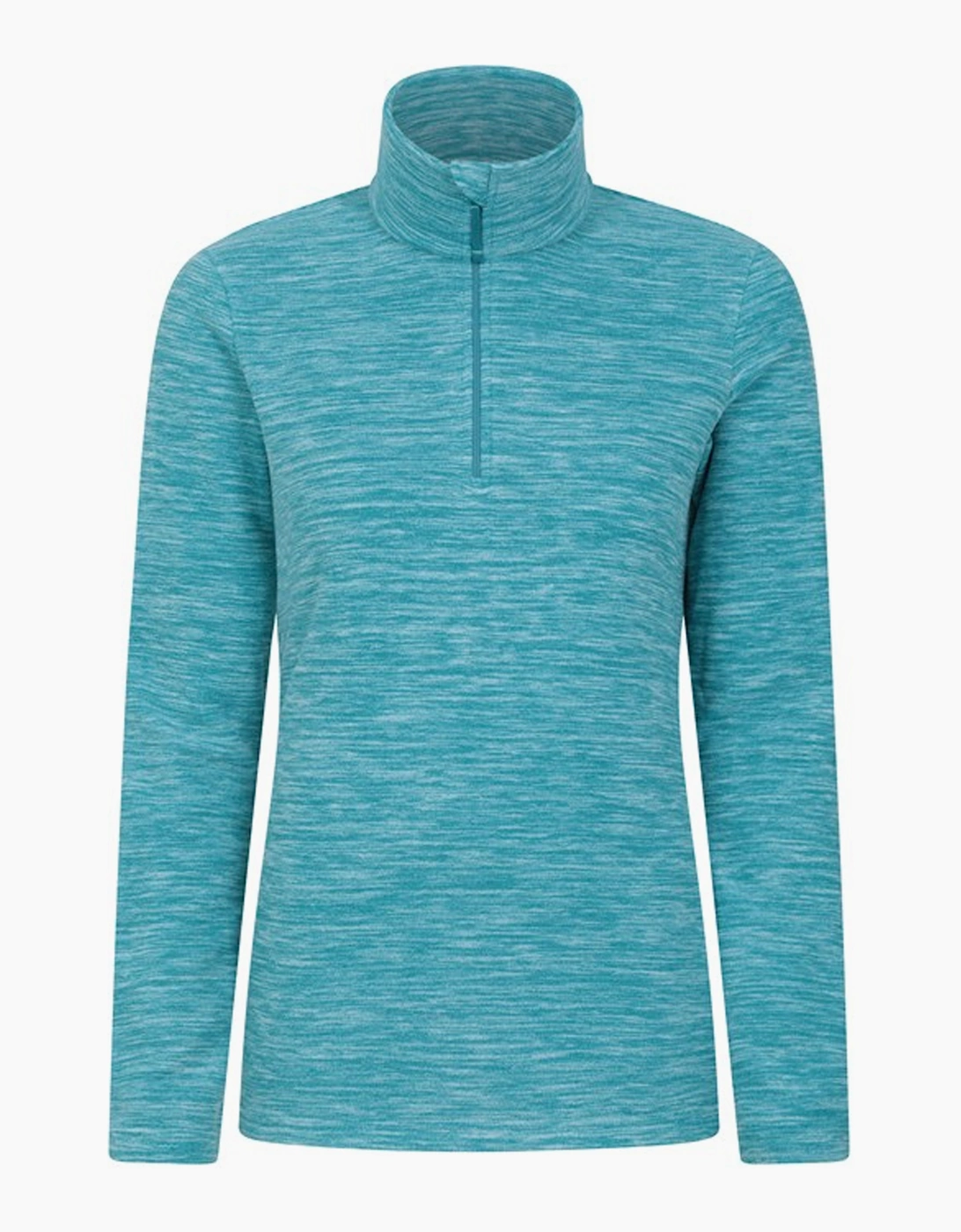 Mountain Warehouse Women's Blue/Green / Snowdon Melange Fleece Top - Size: 12