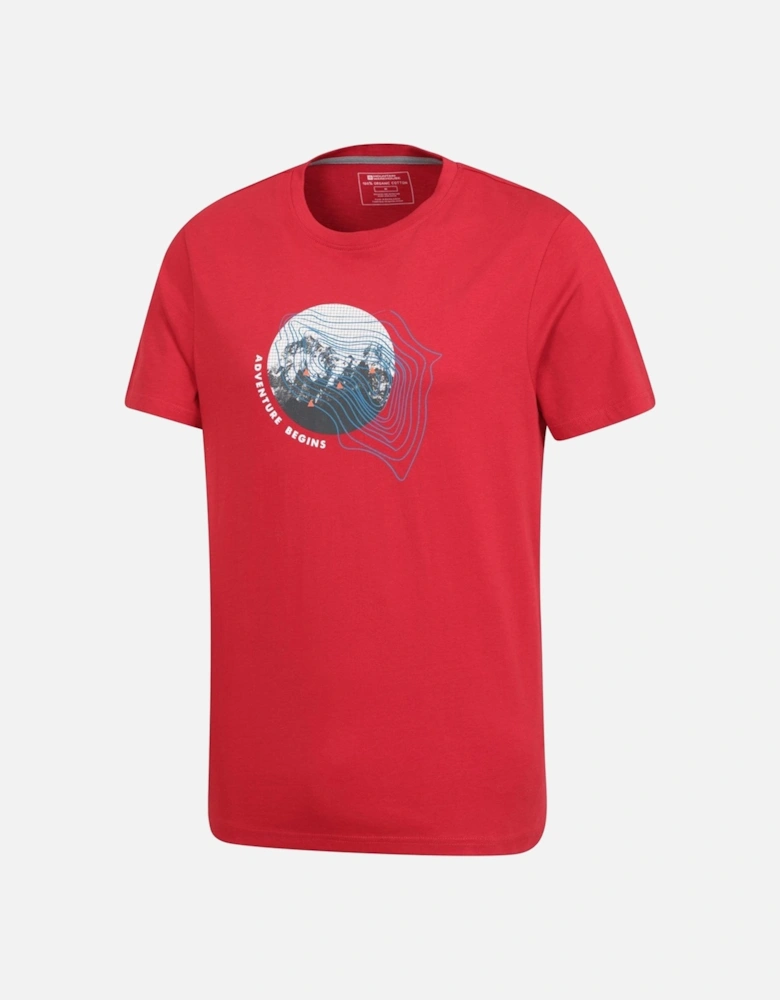 Mens Adventure Begins Organic Cotton T-Shirt