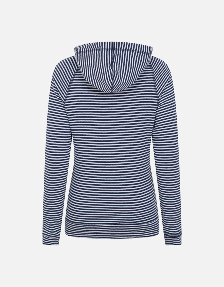 Womens/Ladies Woolamai Stripe Full Zip Hoodie