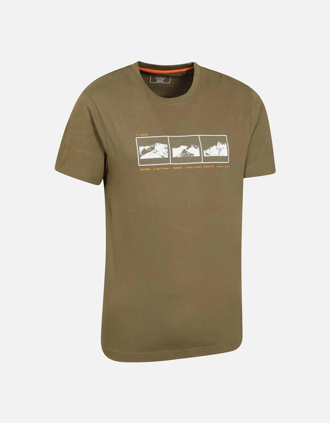 Mens 3 Peaks Organic Cotton T-Shirt