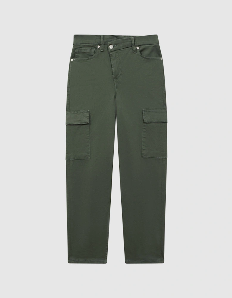 Good American Tapered Fit Cargo Trousers