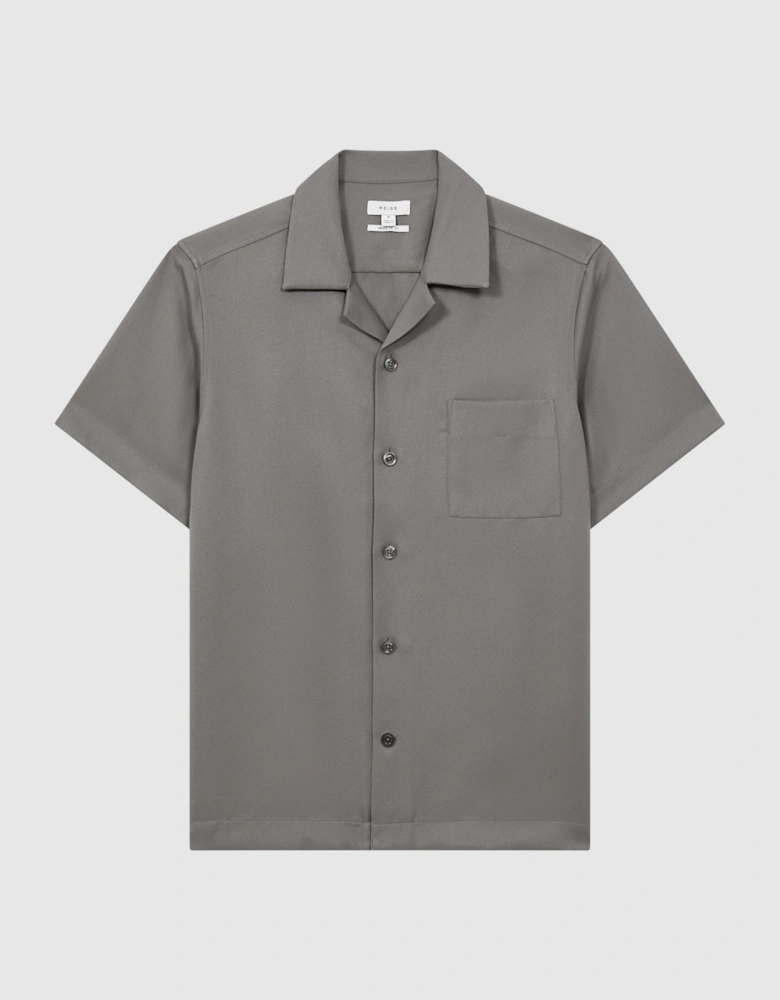 Cuban Collar Button-Through Shirt